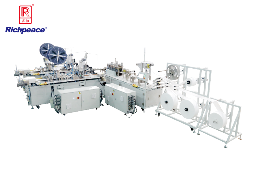 富怡平面口罩一拖二(內耳側面包覆) 全自動化生產線
