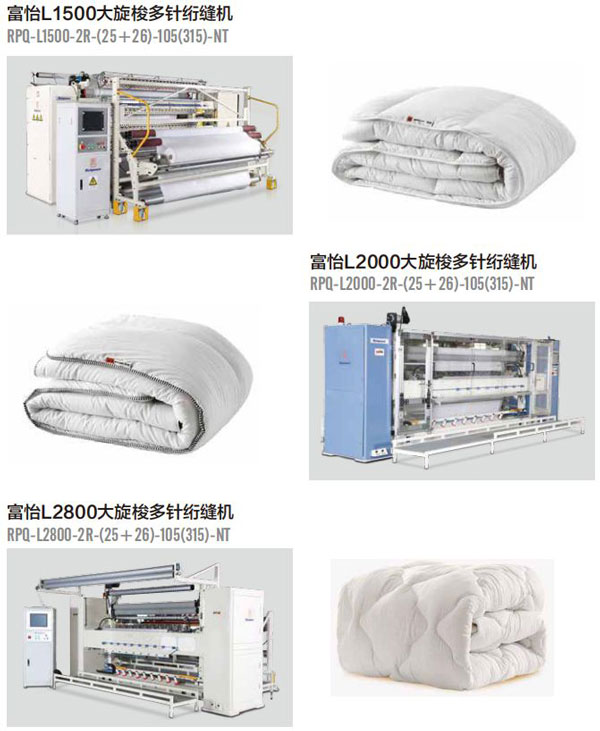 L2000高速多針有梭絎縫機三款機型 L2000高速多針有梭絎縫機三款機型
